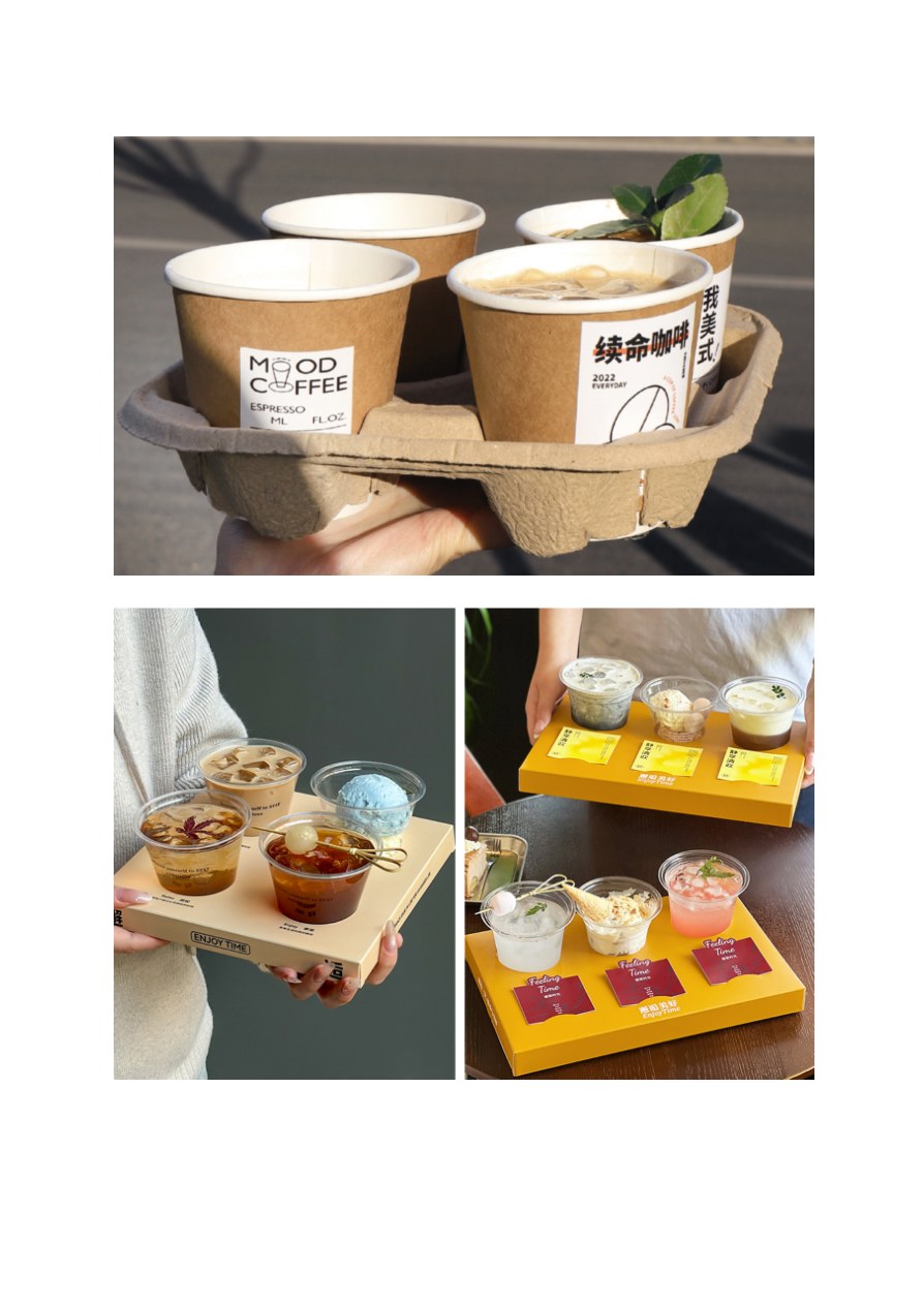 Corrugated Coffee Cup Tray