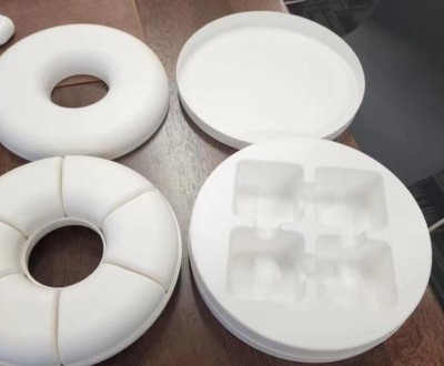 White Circular Divided Trays